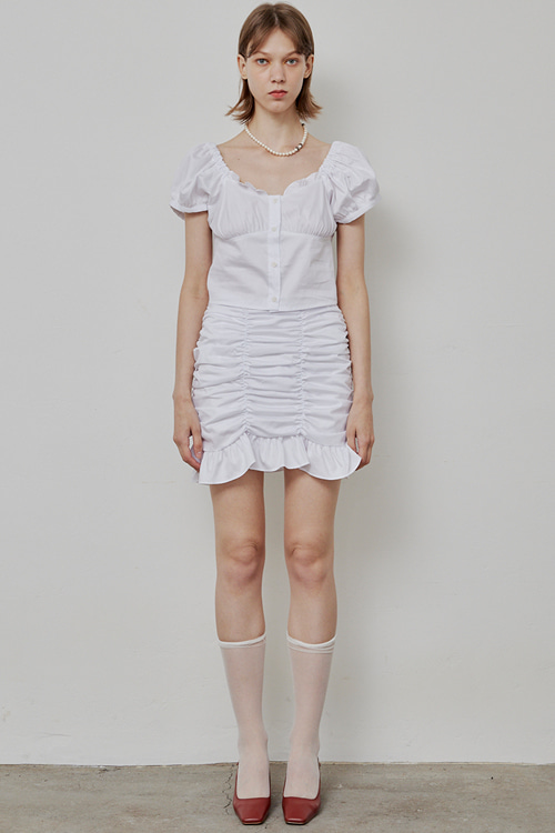 [미연착용] Rara skirt white